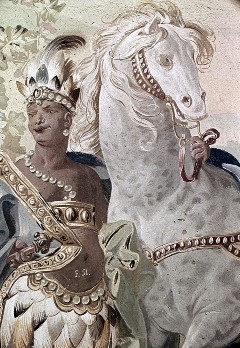 Detail: Indianer mit Pferd, Aufn. Halewicz, Julius, 1943/1945