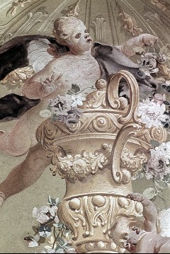 Detail: Putto mit Blumenvase, Aufn. Halewicz, Julius, 1943/1945