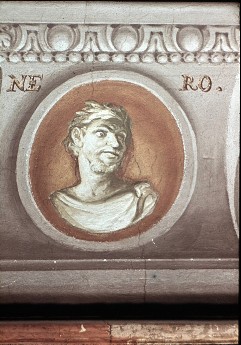 Detail: Büste des Kaisers Nero, Aufn. Halewicz, Julius, 1943/1945