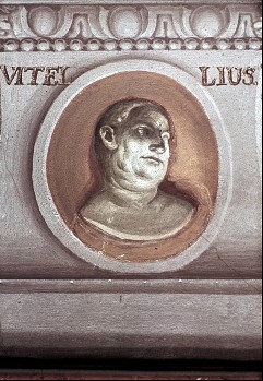 Detail: Büste des Kaisers Vitellius, Aufn. Halewicz, Julius, 1943/1945
