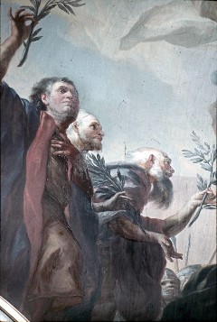 Älteste mit Lorbeerzweigen, Aufn. Halewicz, Julius, 1943/1945