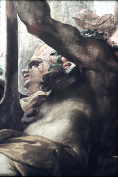 Detail: Mann mit Steuerruder, Aufn. Halewicz, Julius, 1943/1945