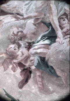 Detail: Christus tragender Engel, Putto, 1943/1945
