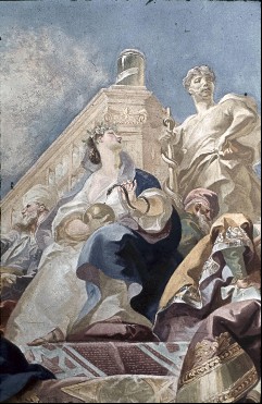 Mittelgruppe: Hygieia und Statue des Äskulap, Aufn. Rex-Film, 1943/1945