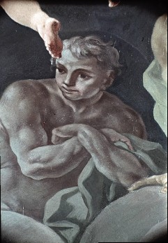 Detail: Mann mit überkreuzten Armen, Aufn. Rex-Film, 1943/1945