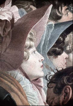 Frauen mit ihren Hüten im Profil, Aufn. Rex-Film, 1943/1945