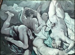 Detail: stürzende Titanen, Aufn. Roden, Bruno von, 1943/1945