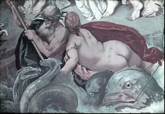 Meergott im Kampf mit der Hydra, Meeresgöttin, Aufn. Roden, Bruno von, 1943/1945