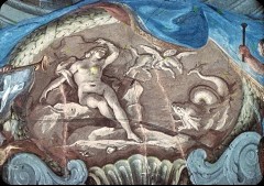 Grisaille-Kartusche: Perseus befreit Andromeda, 1943/1945