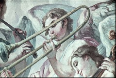 Detail: Trompete spielender Engel, 1943/1945