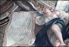 Personifikation des Ruhms, Inschrift auf der
Fahne: Nec metas rerum nec tempora pono, Aufn. Roden, Bruno von, 1943/1945