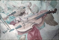 Detail: Engel mit Geige und Violoncello, Aufn. Roden, Bruno von, 1943/1945