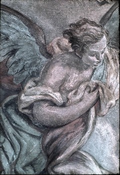 Detail: Engel links von Maria, Aufn. Roden, Bruno von &
Bohlen, Maria, 1943/1945