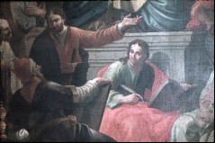 Detail: Zacharias, Judas Thaddeus, Jakobus der Ältere,
Johannes der Evangelist, Aufn. Roden, Bruno von &
Bohlen, Maria, 1943/1945