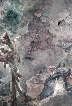 Maria Himmelfahrt, Christus umgeben von Putten, die ihm die
Krone reichen, 1943/1945