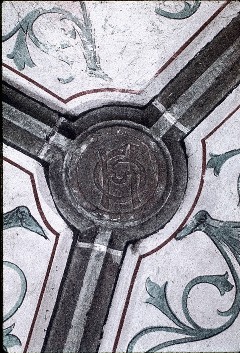 Detail: Wappenschlußstein (siehe Gewölbe wie ZI3760_0043), Aufn. Rex-Film, 1943/1945