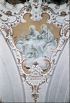 Gesamtansicht:
die Heiligen Gottfried und Hermann, Aufn. Hausegger-Grimm, Lilli, 1943/1945
